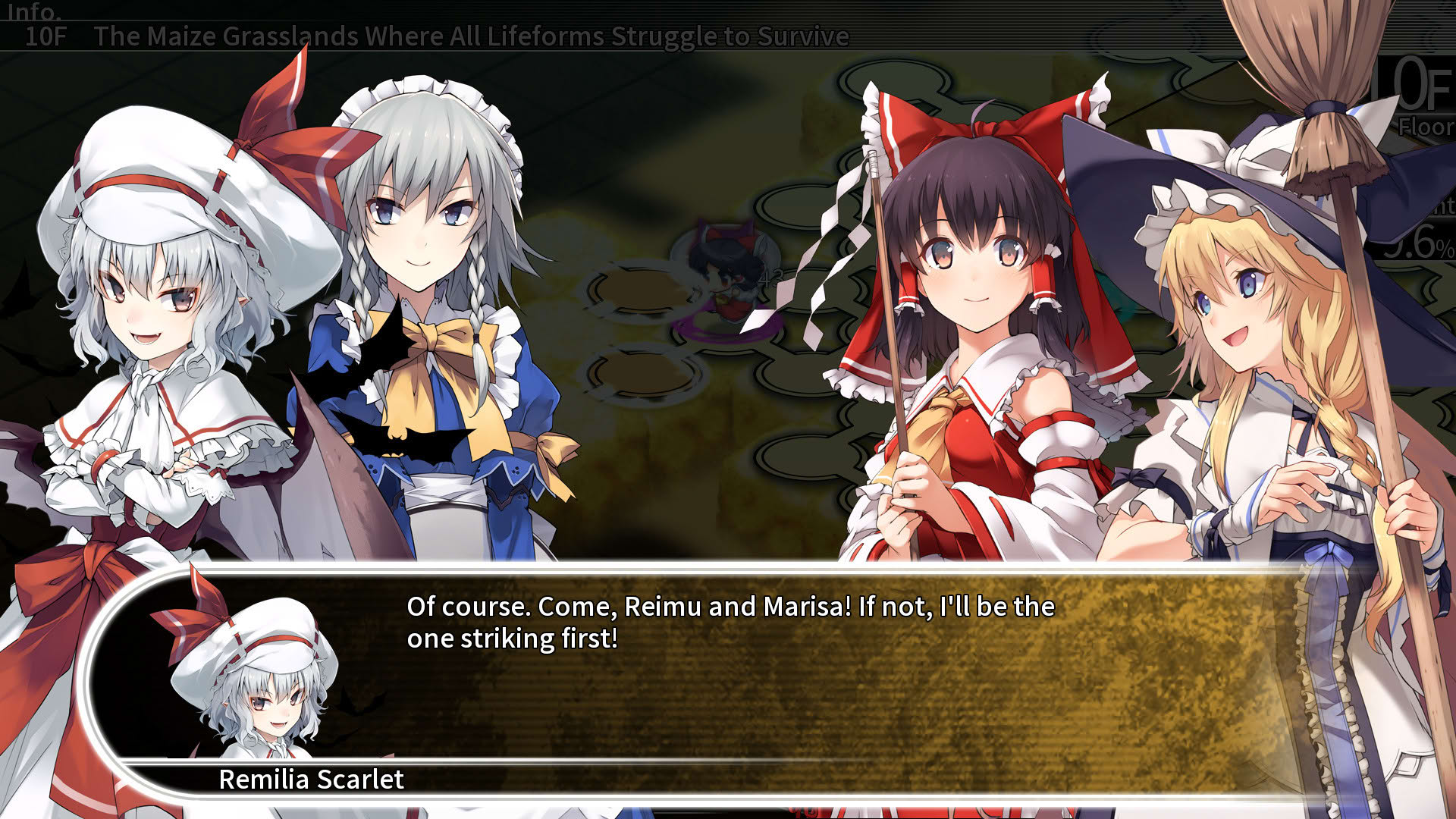 Screenshot for Labyrinth of Touhou: Gensoukyo and the Heaven Piercing Tree