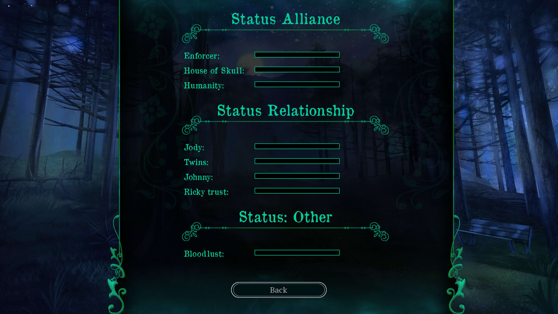 Screenshot for Twice Reborn: A Vampire Visual Novel