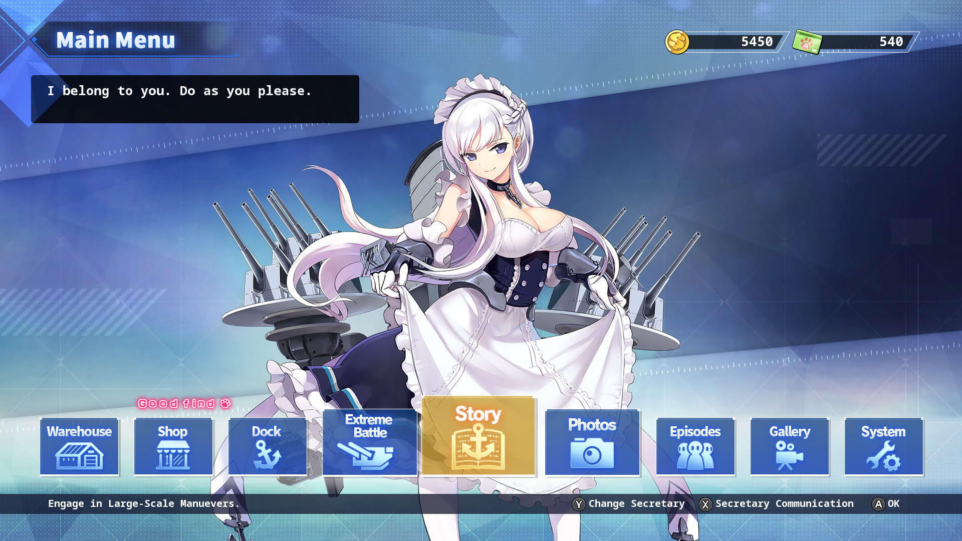 Screenshot for Azur Lane: Crosswave