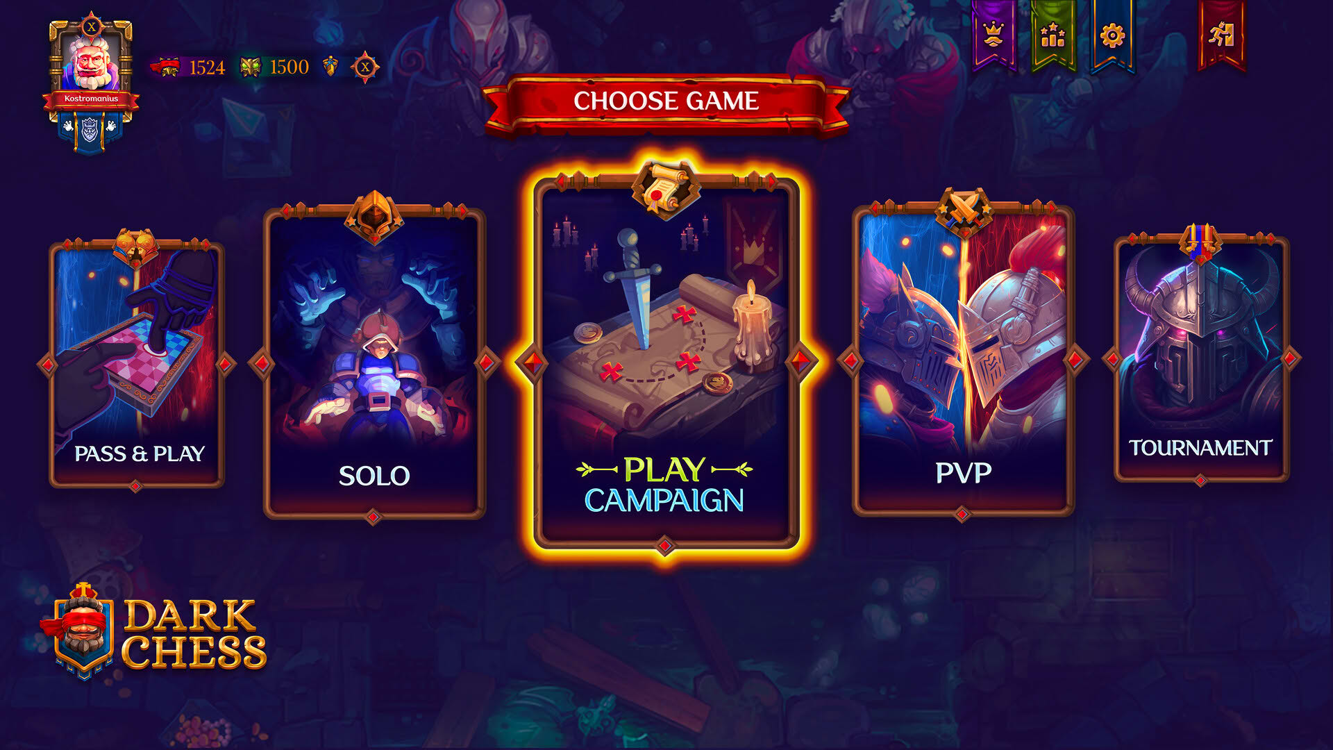 Screenshot for Dark Chess
