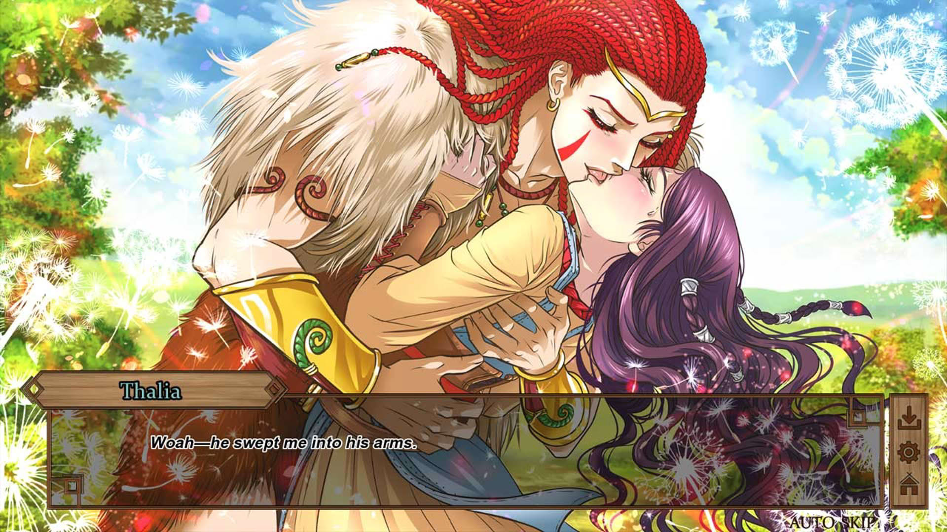 Screenshot for Gods of Love: An Otome Visual Novel