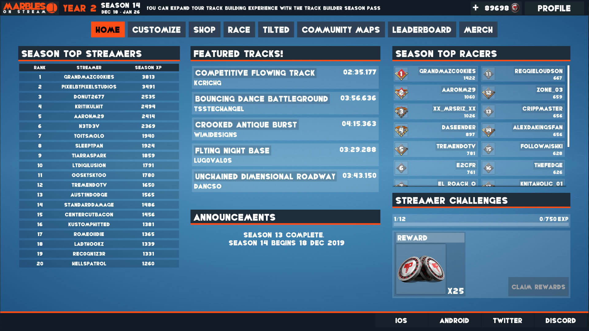 Screenshot for Marbles on Stream