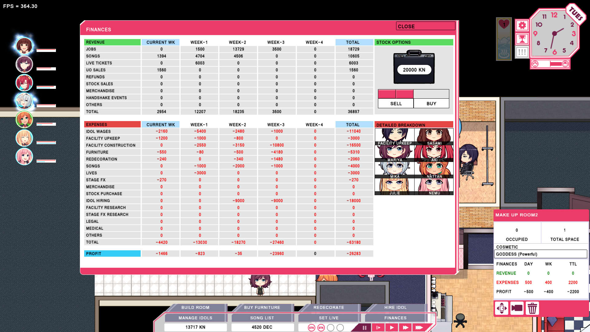 Screenshot for Shining Song Starnova: Idol Empire