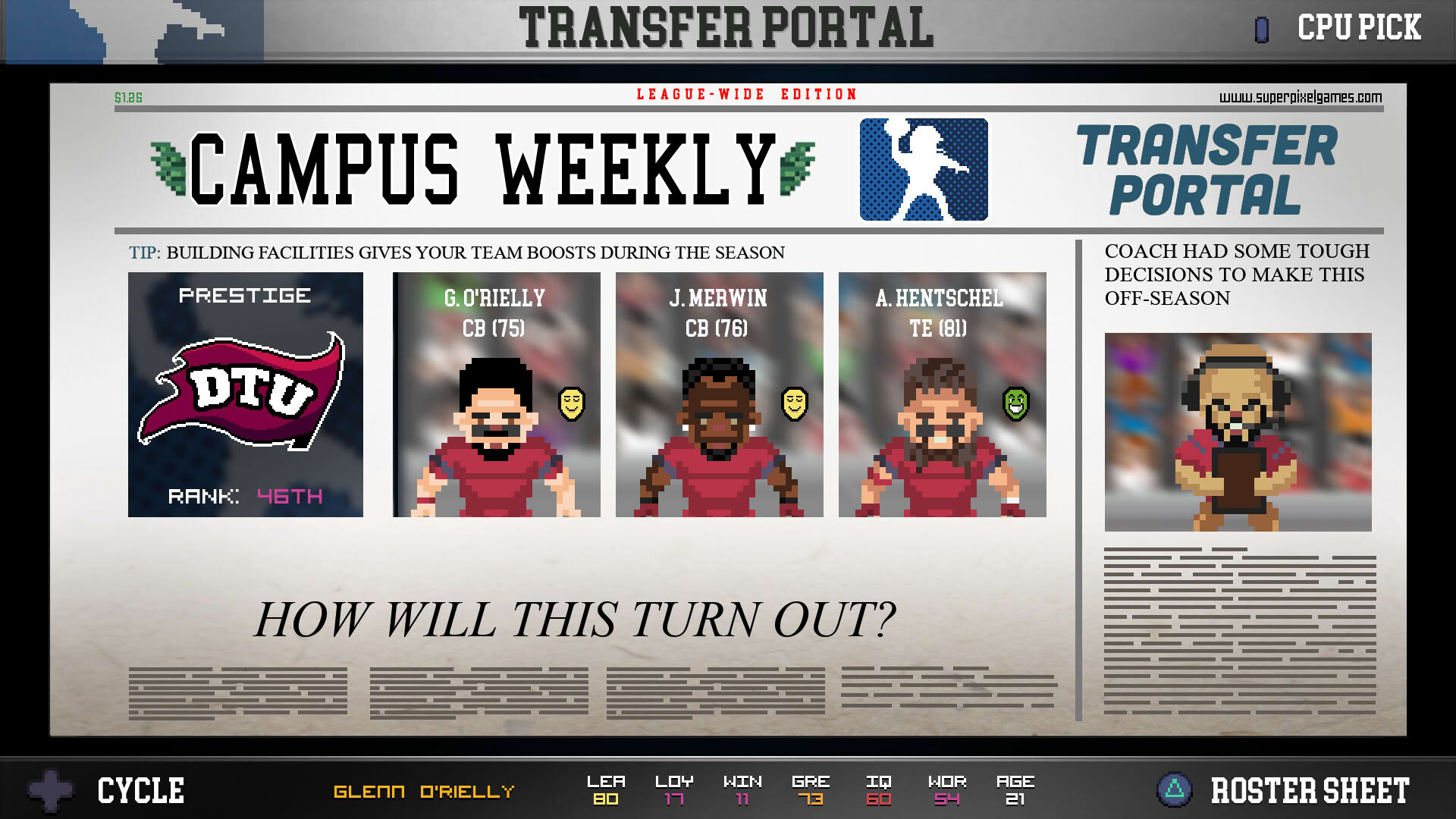 Screenshot for College Bowl