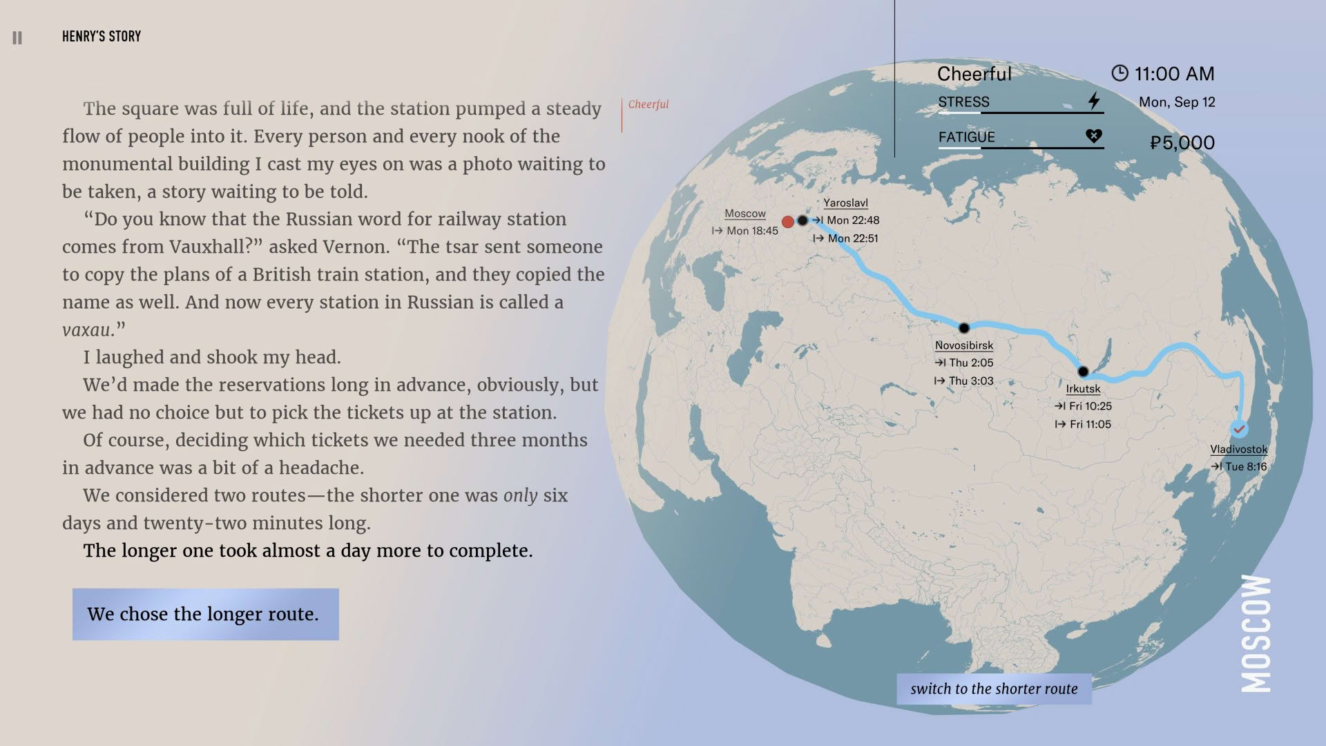 Screenshot for Wanderlust: Transsiberian