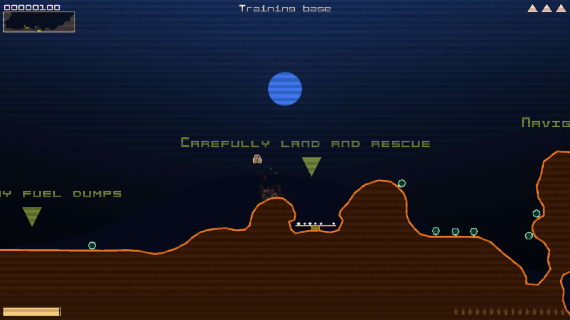 Screenshot for Terra Lander II: Rockslide Rescue