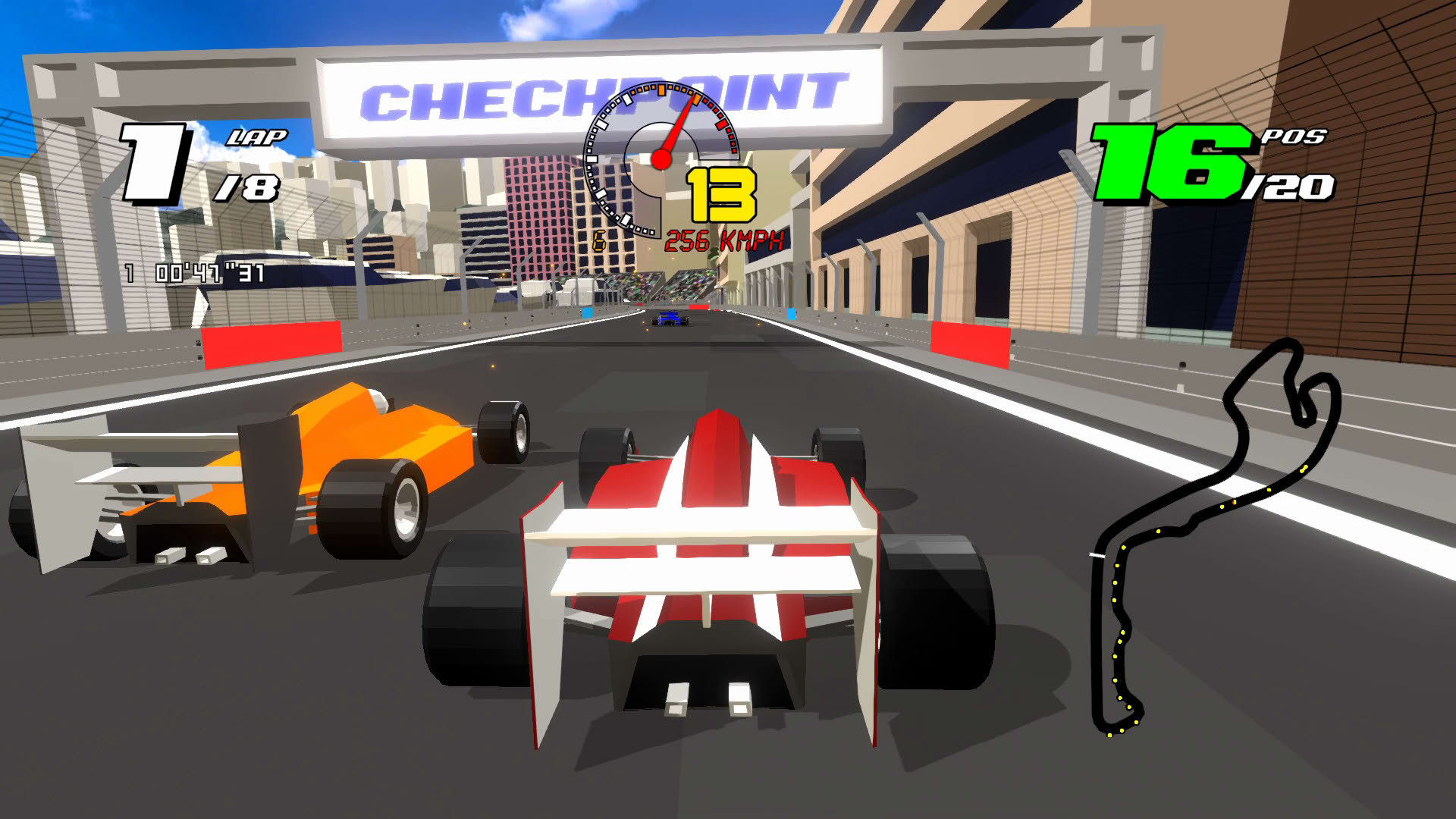 Screenshot for Formula Retro Racing