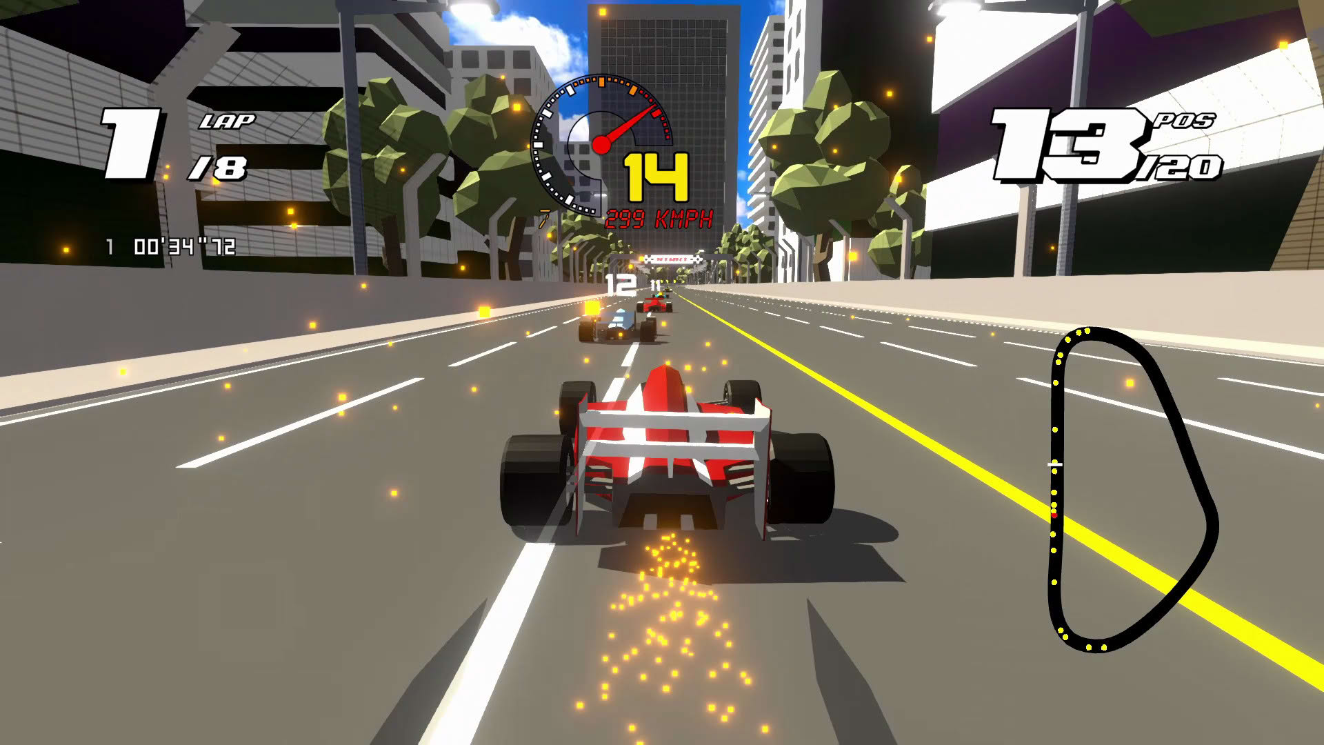 Screenshot for Formula Retro Racing