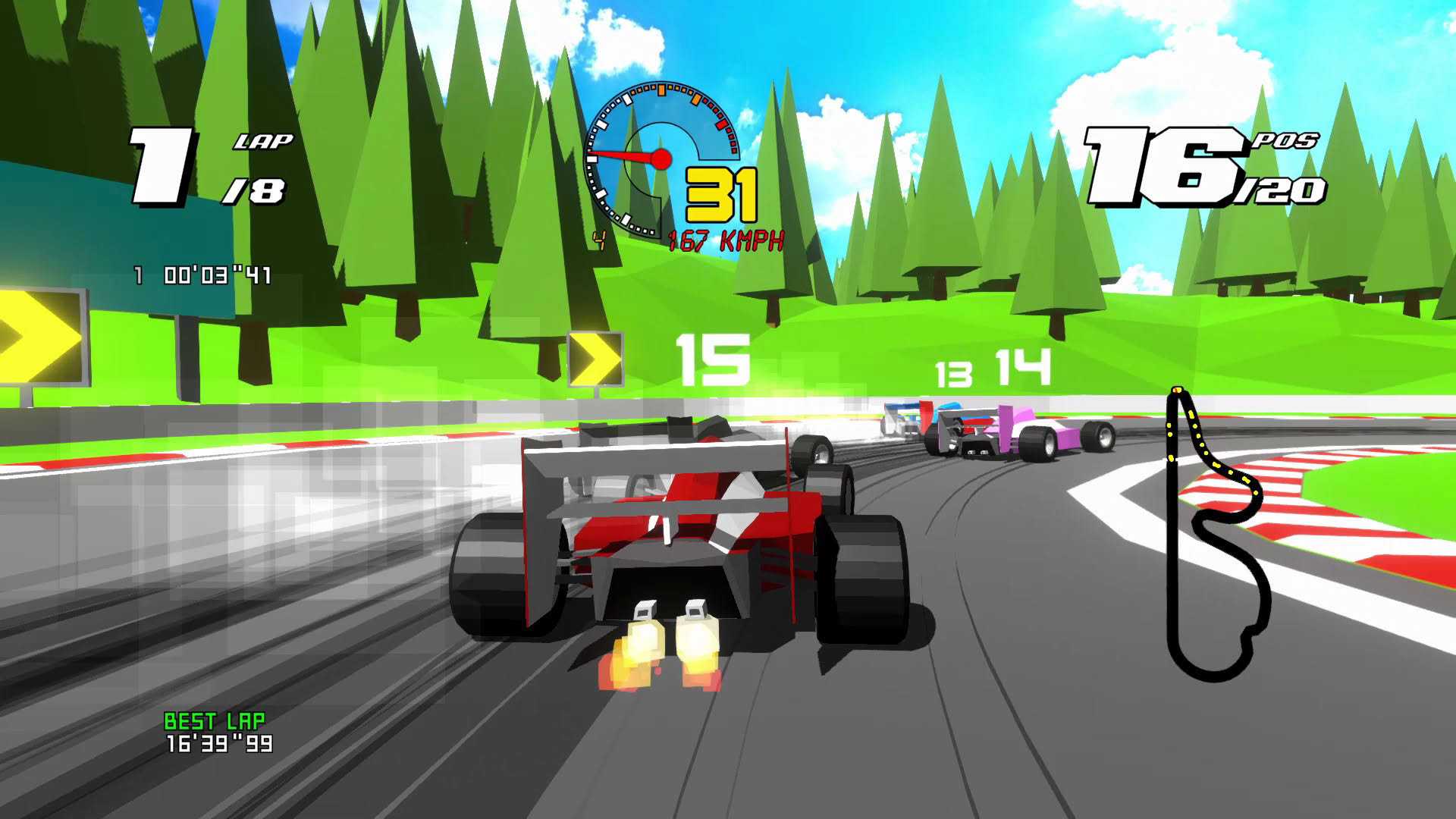 Screenshot for Formula Retro Racing