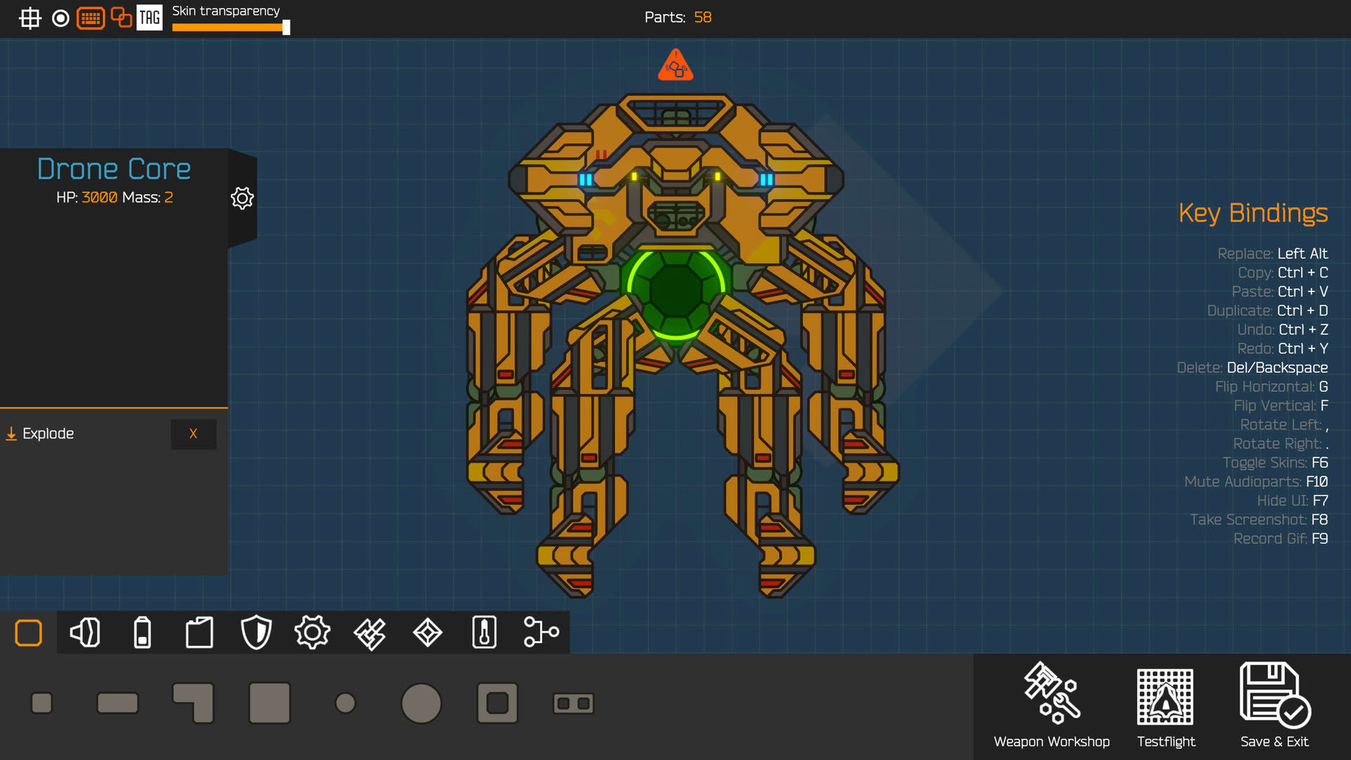Screenshot for Nimbatus: Drone Creator