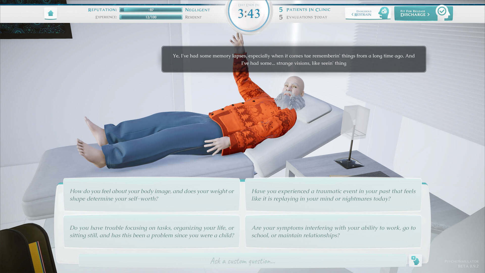 Screenshot for Psycho Simulator