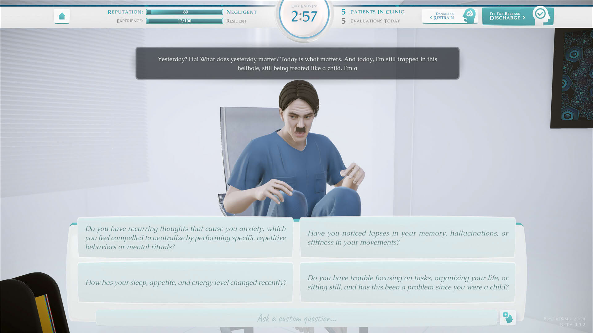 Screenshot for Psycho Simulator