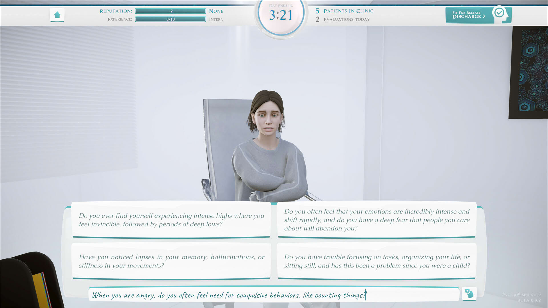 Screenshot for Psycho Simulator