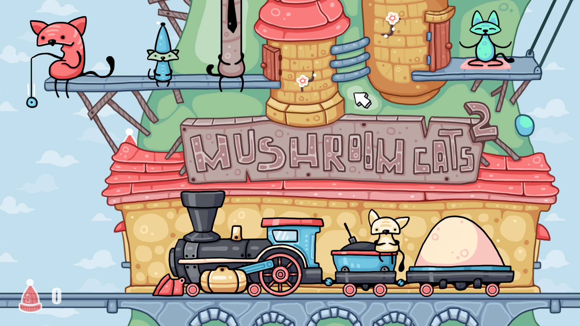 Screenshot for Mushroom Cats 2