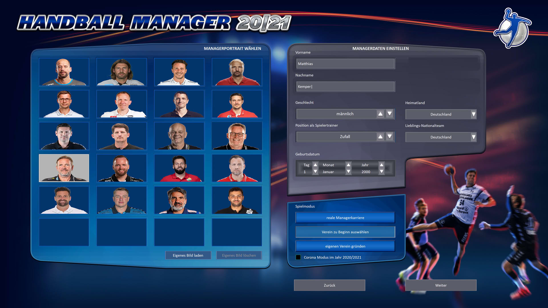 Screenshot for Handball Manager 2021