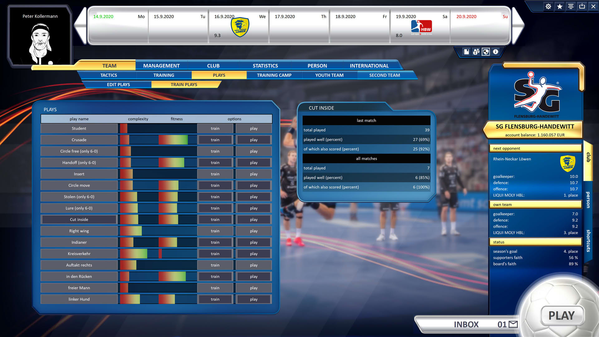 Screenshot for Handball Manager 2021