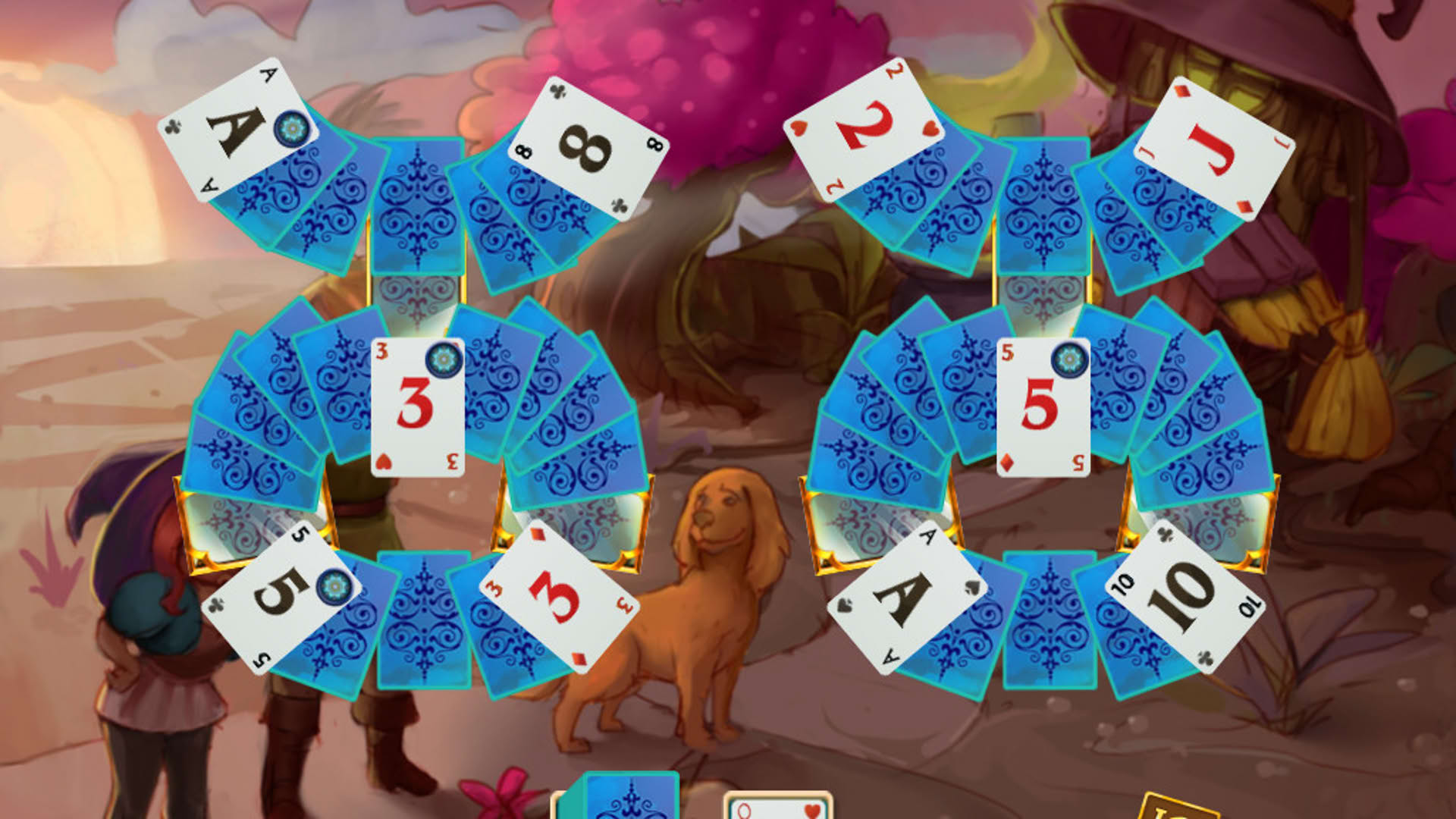 Screenshot for Sweet Solitaire: School Witch