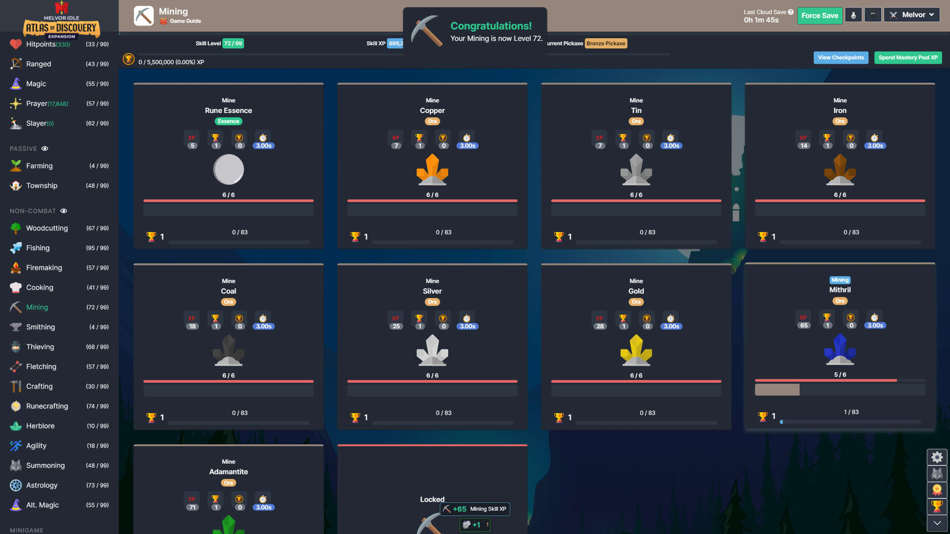 Screenshot for Melvor Idle