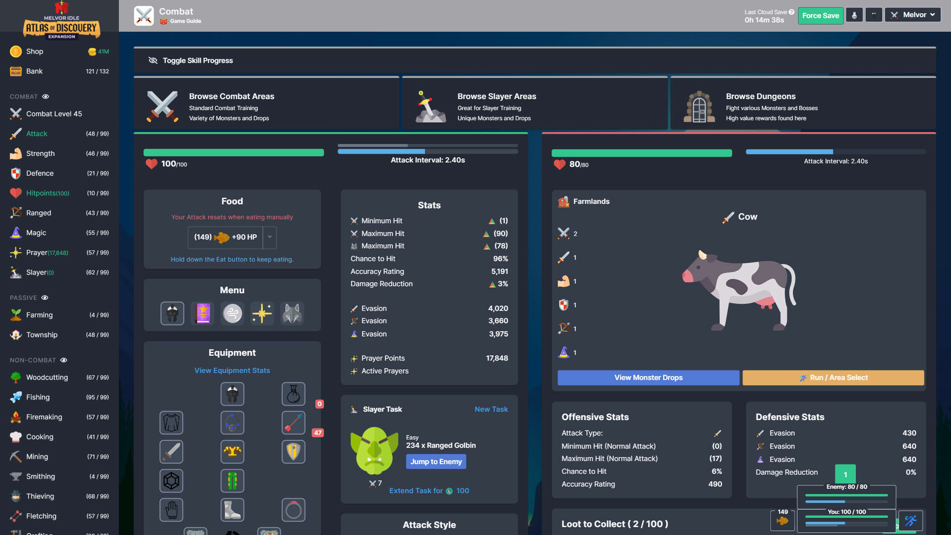 Screenshot for Melvor Idle