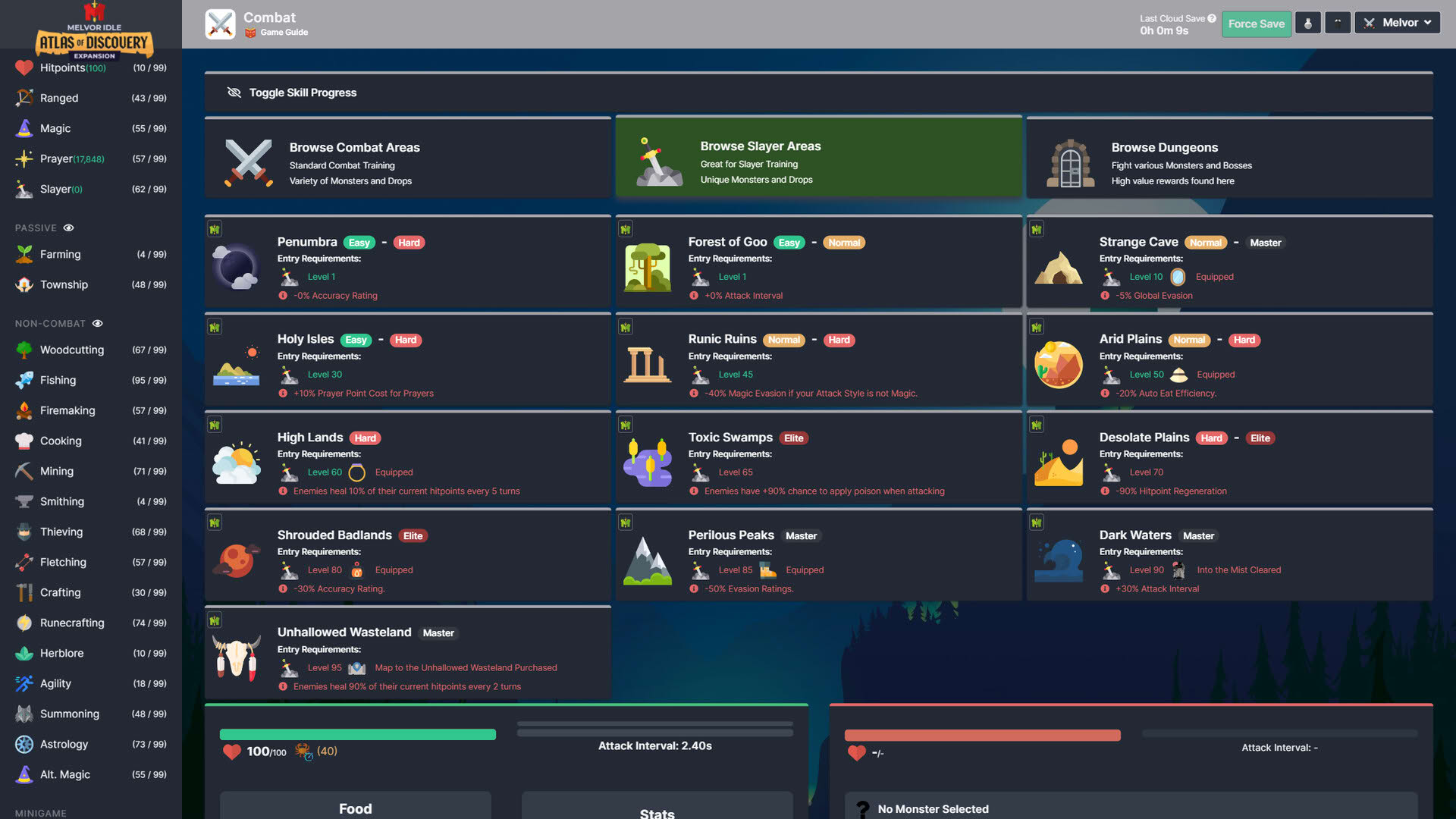Screenshot for Melvor Idle