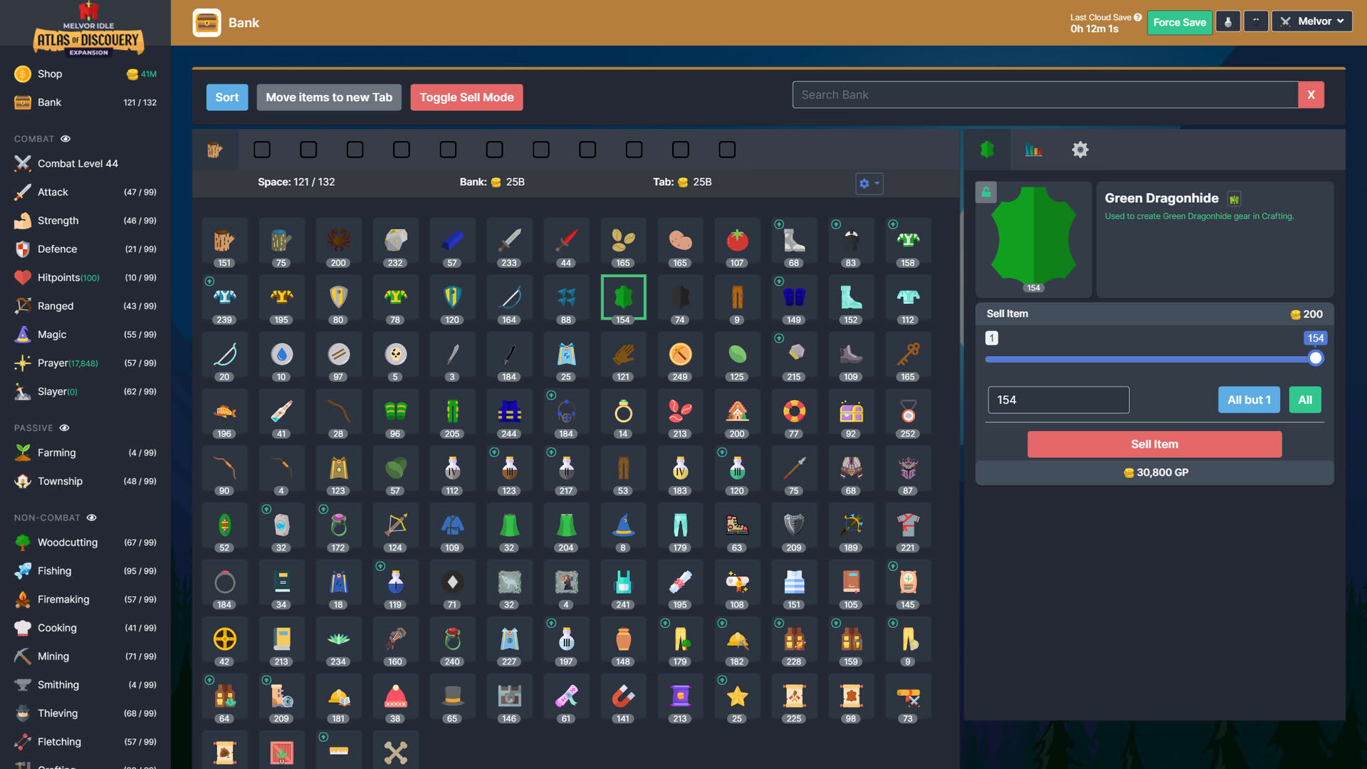Screenshot for Melvor Idle