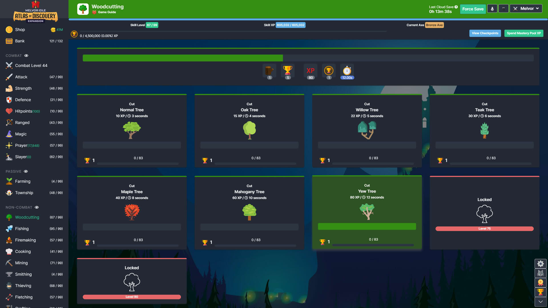 Screenshot for Melvor Idle