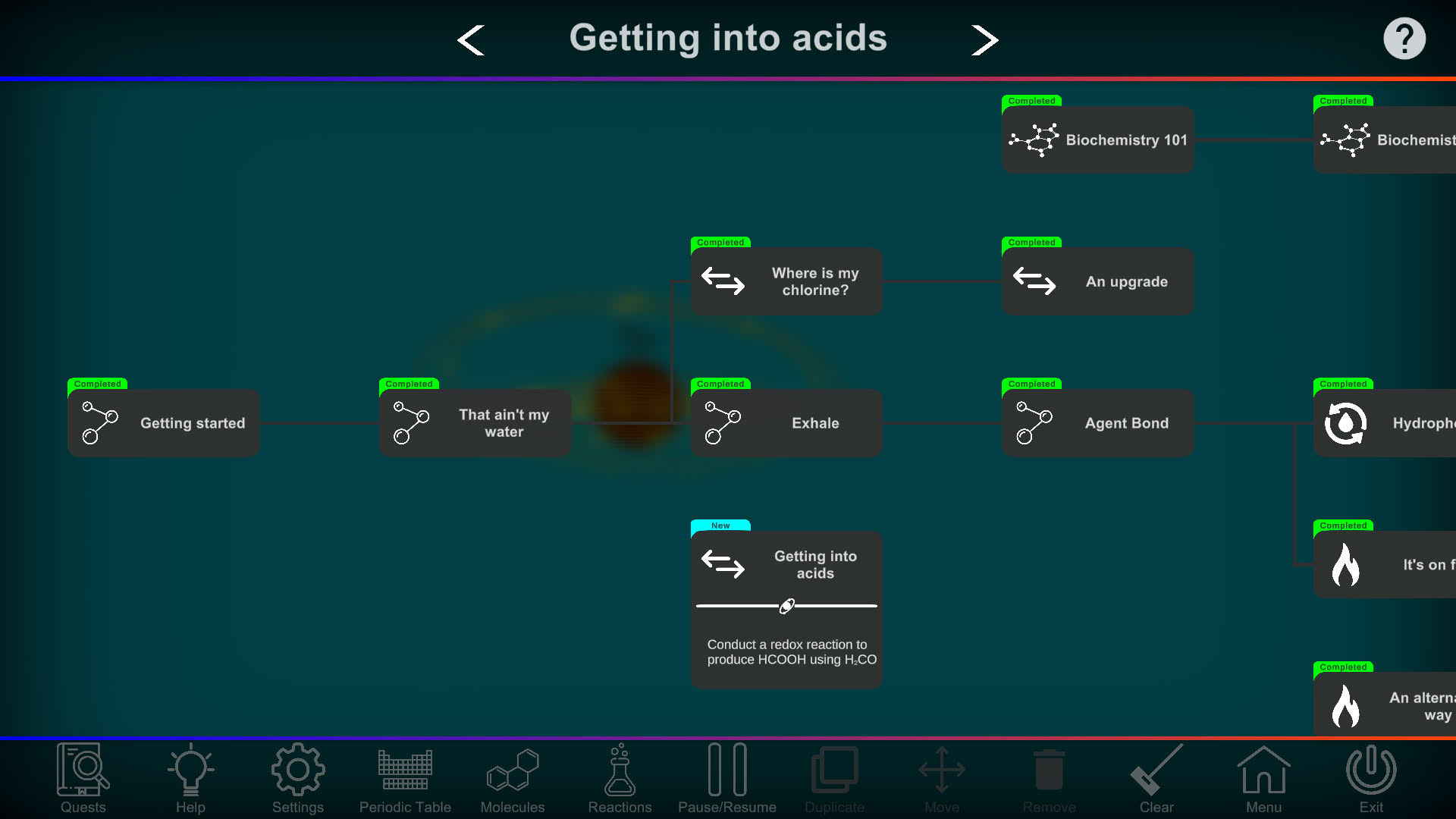 Screenshot for Project Chemistry