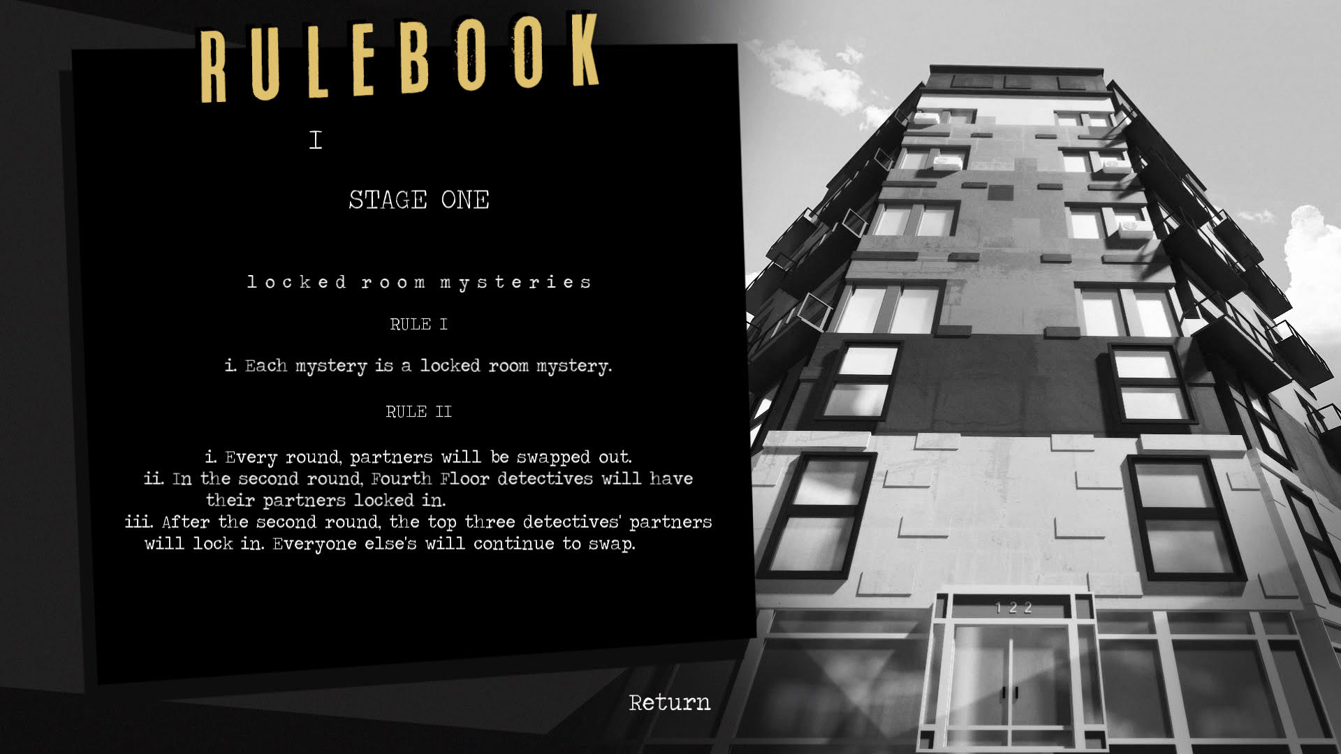 Screenshot for Methods: The Detective Competition