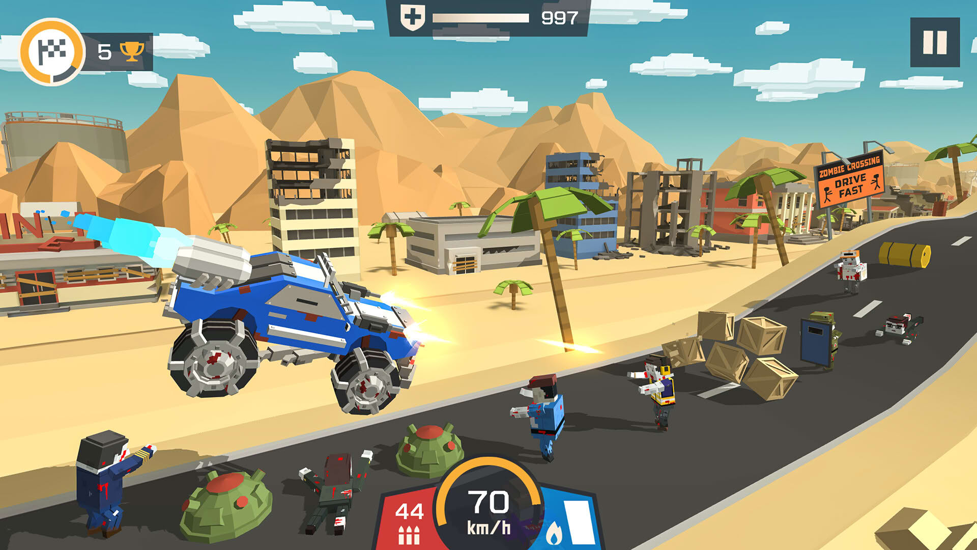 Screenshot for Zombie Derby: Pixel Survival
