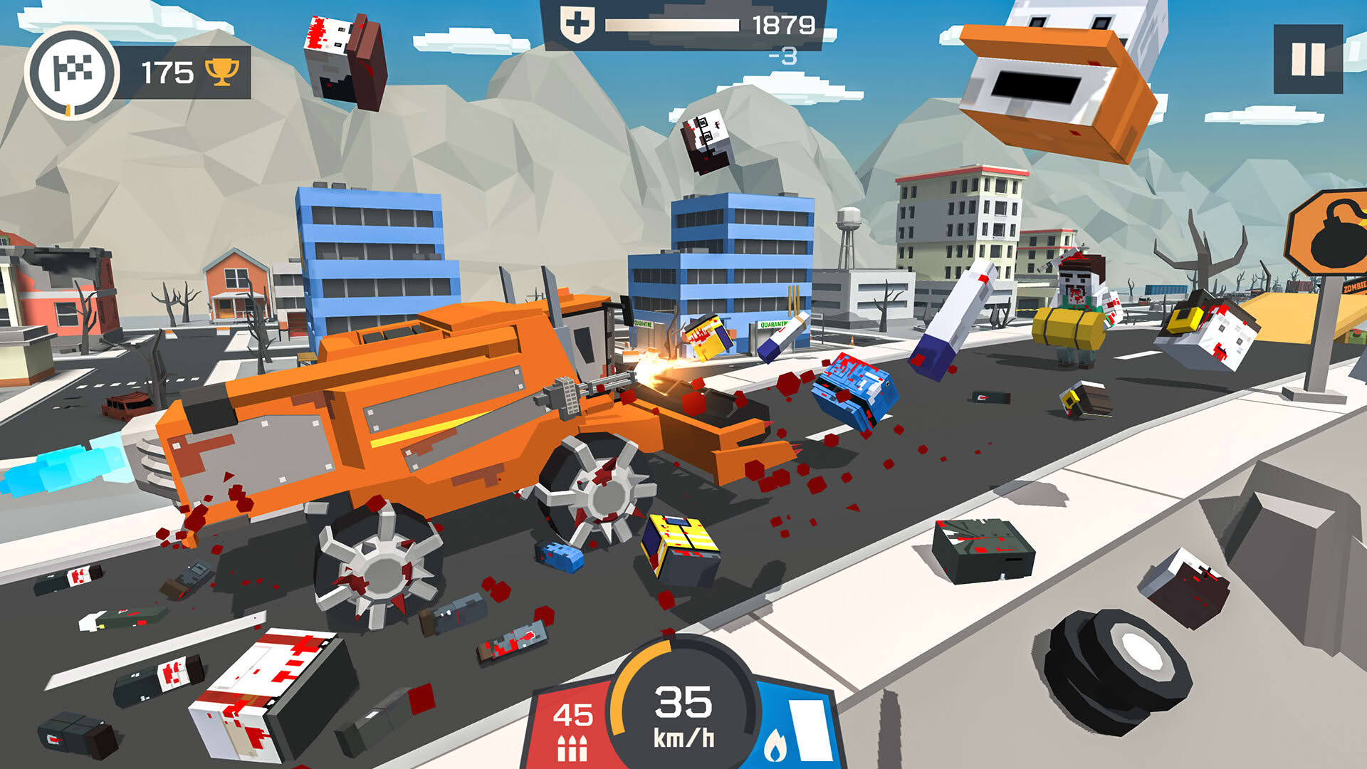 Screenshot for Zombie Derby: Pixel Survival