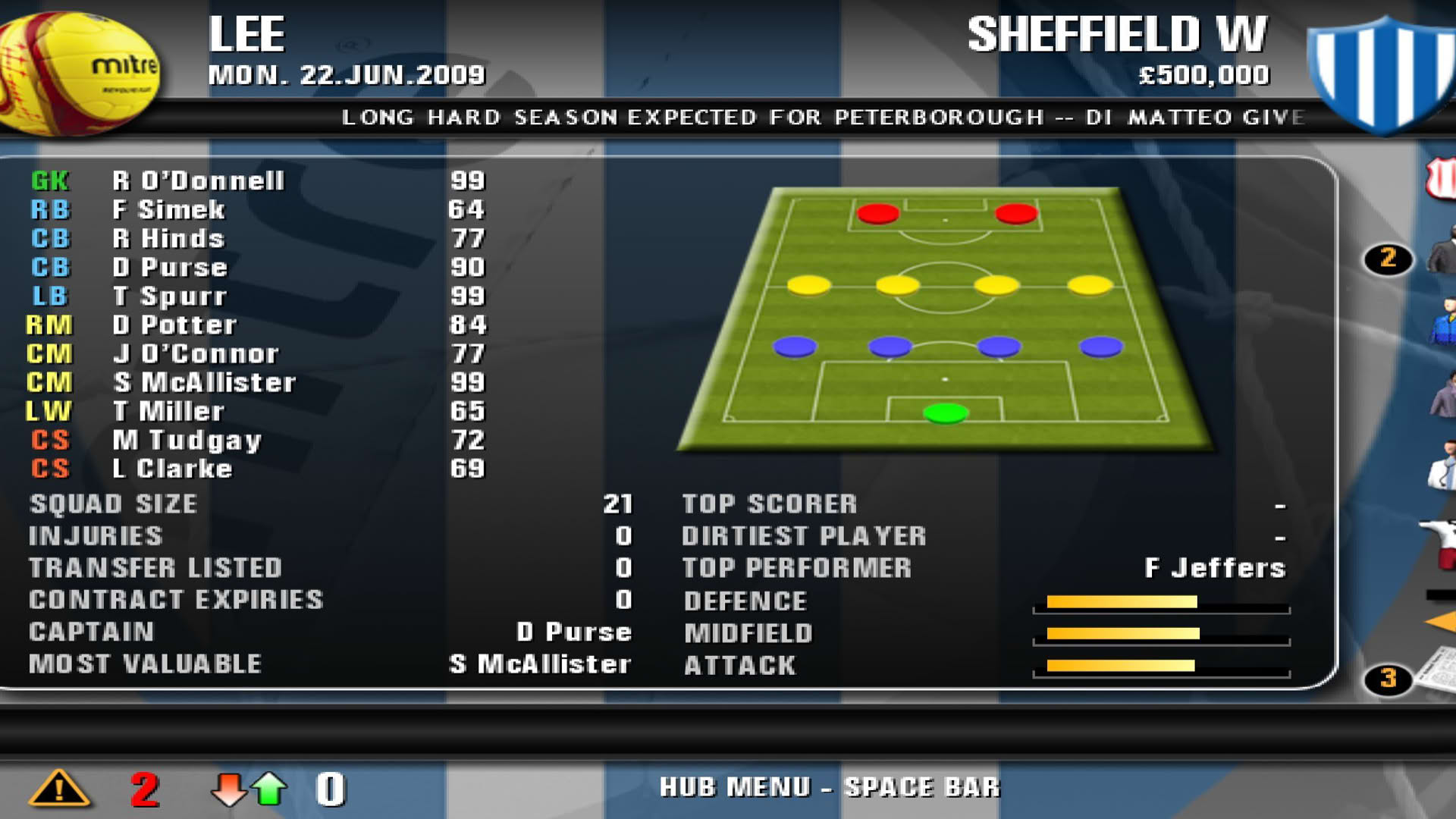 Screenshot for Premier Manager 10