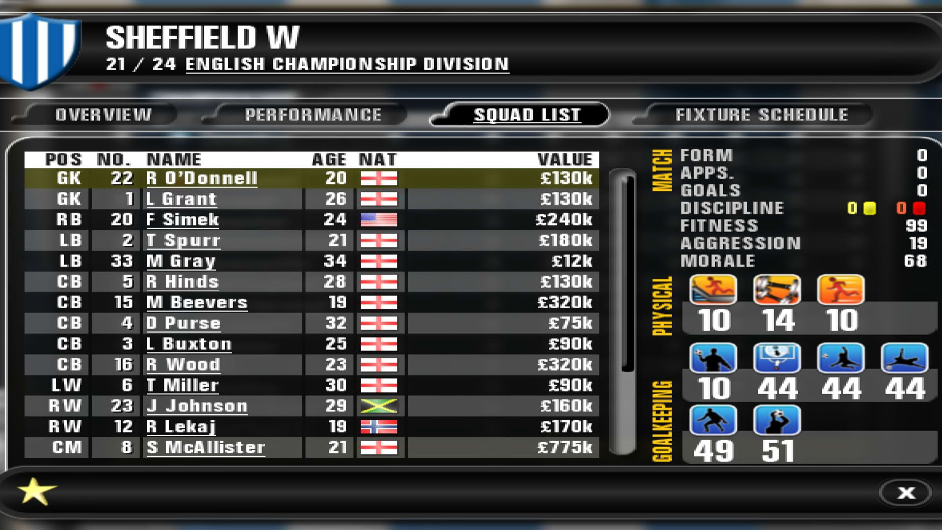 Screenshot for Premier Manager 10