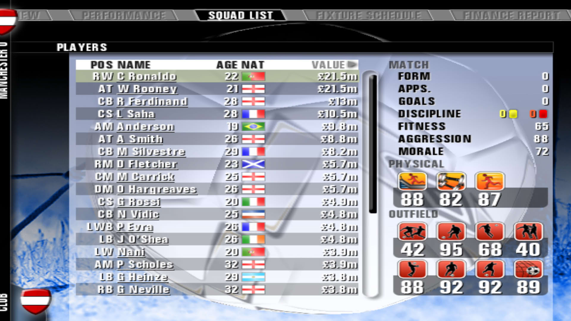 Screenshot for Premier Manager 08