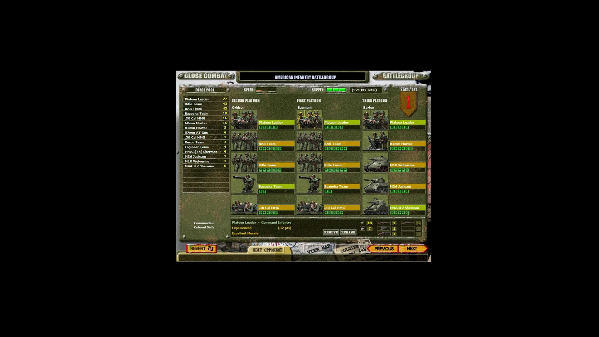 Screenshot for Close Combat: Wacht am Rhein