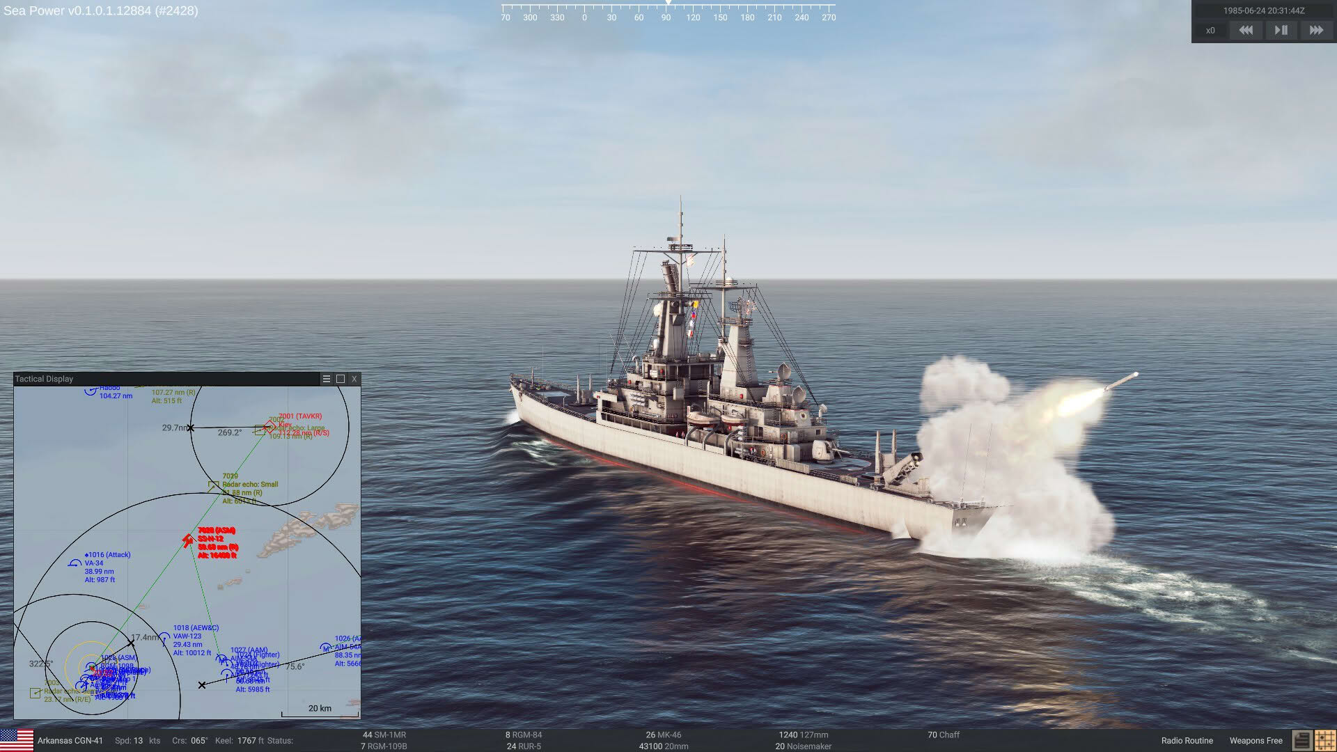 Screenshot for Sea Power: Naval Combat in the Missile Age