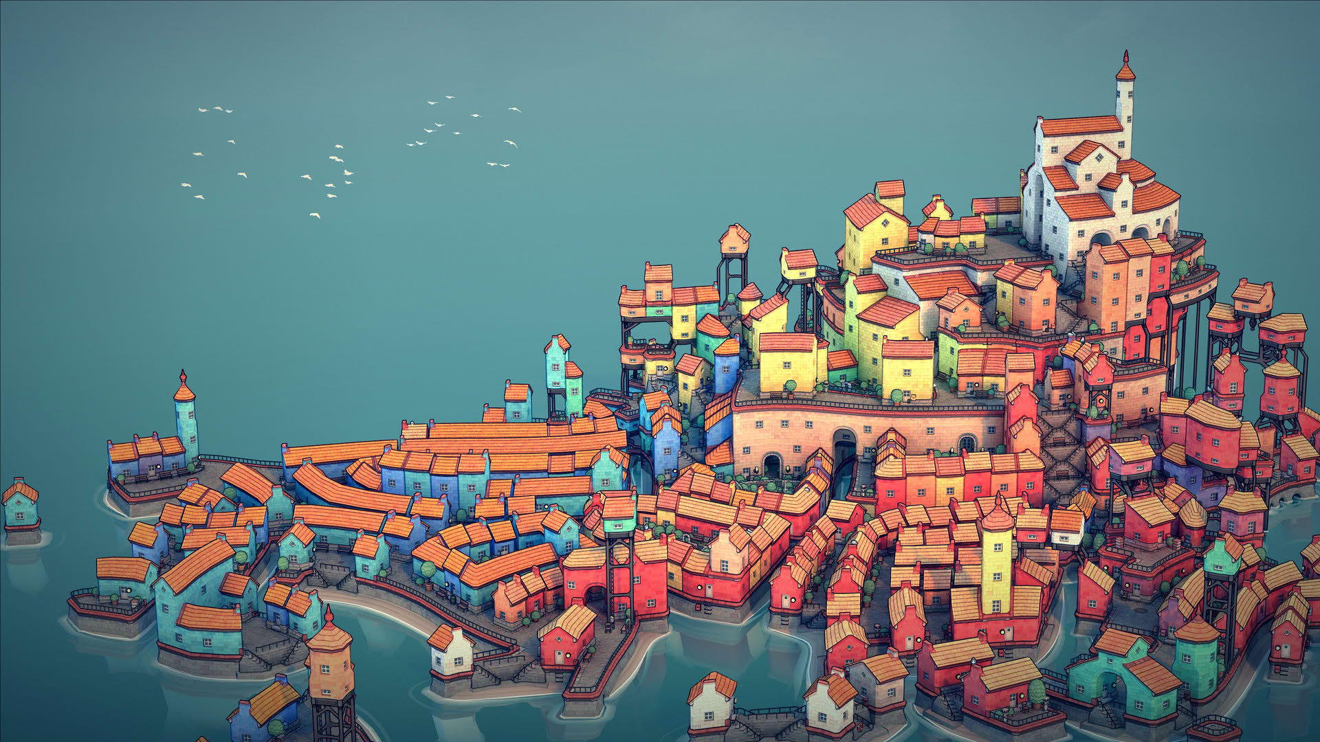Screenshot for Townscaper