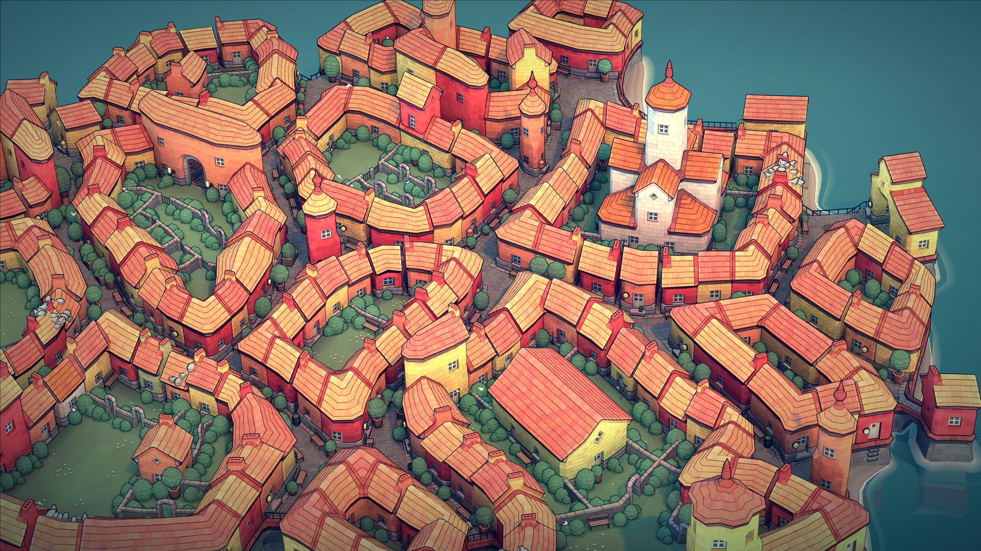 Screenshot for Townscaper