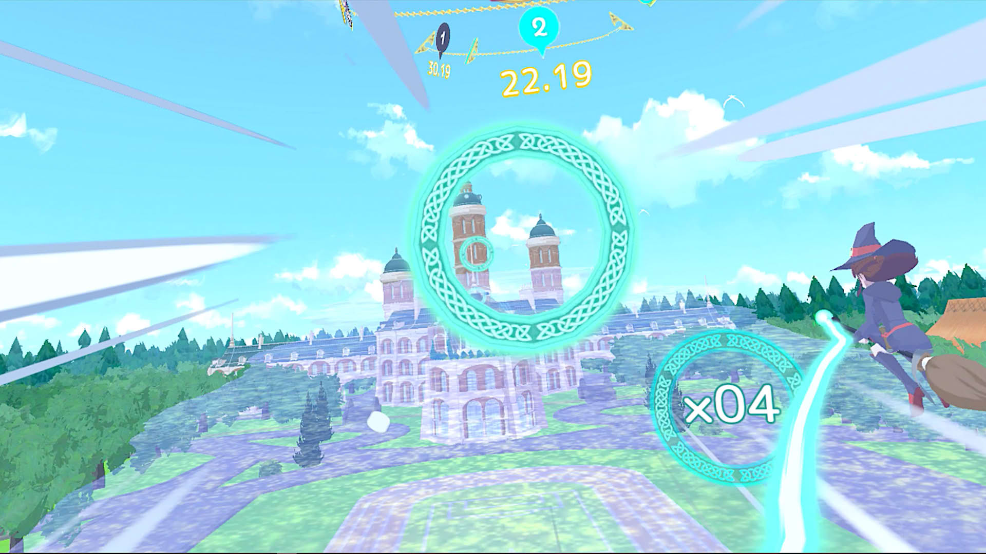Screenshot for Little Witch Academia: VR Broom Racing