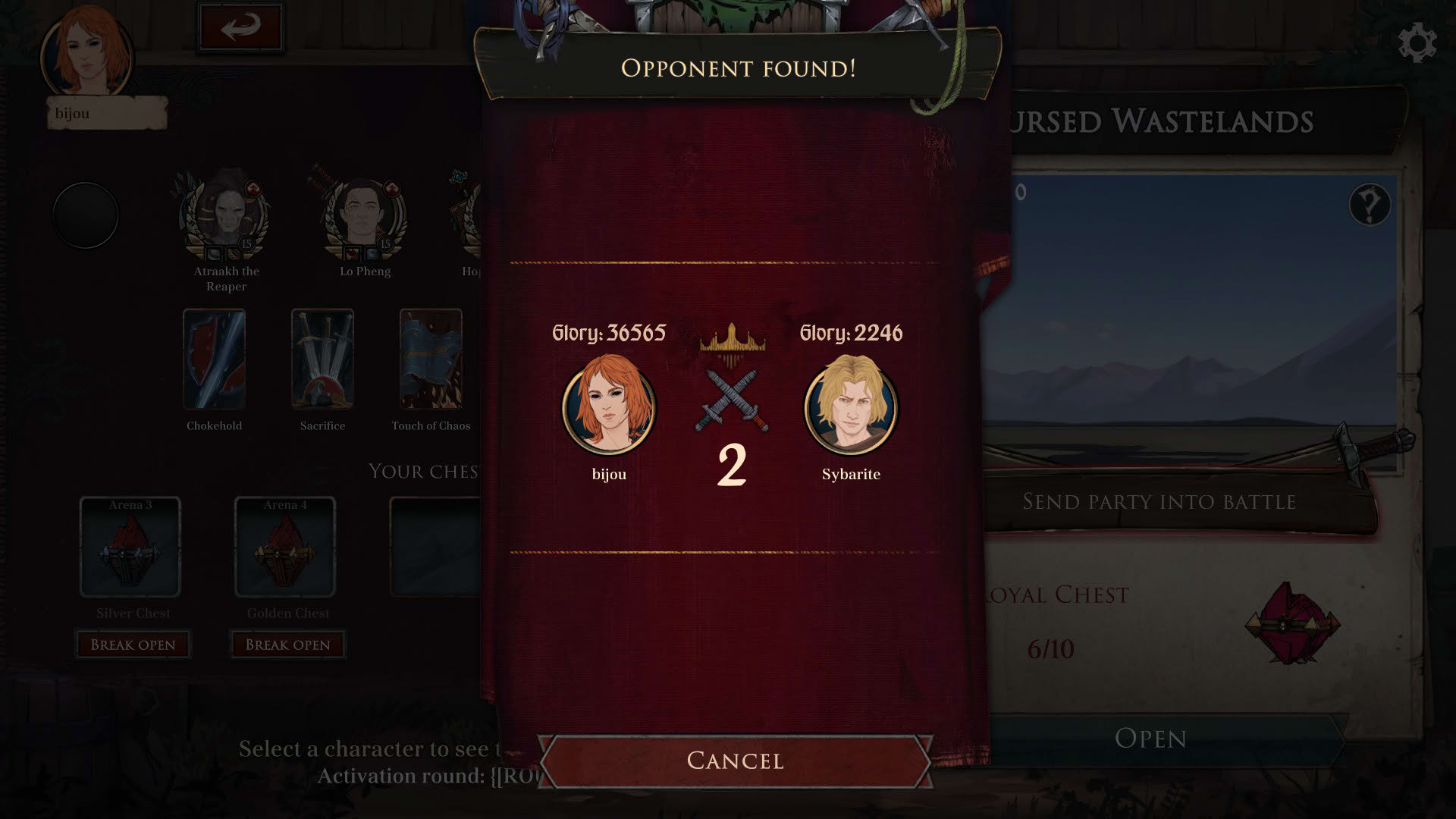 Screenshot for Ash of Gods: Arena