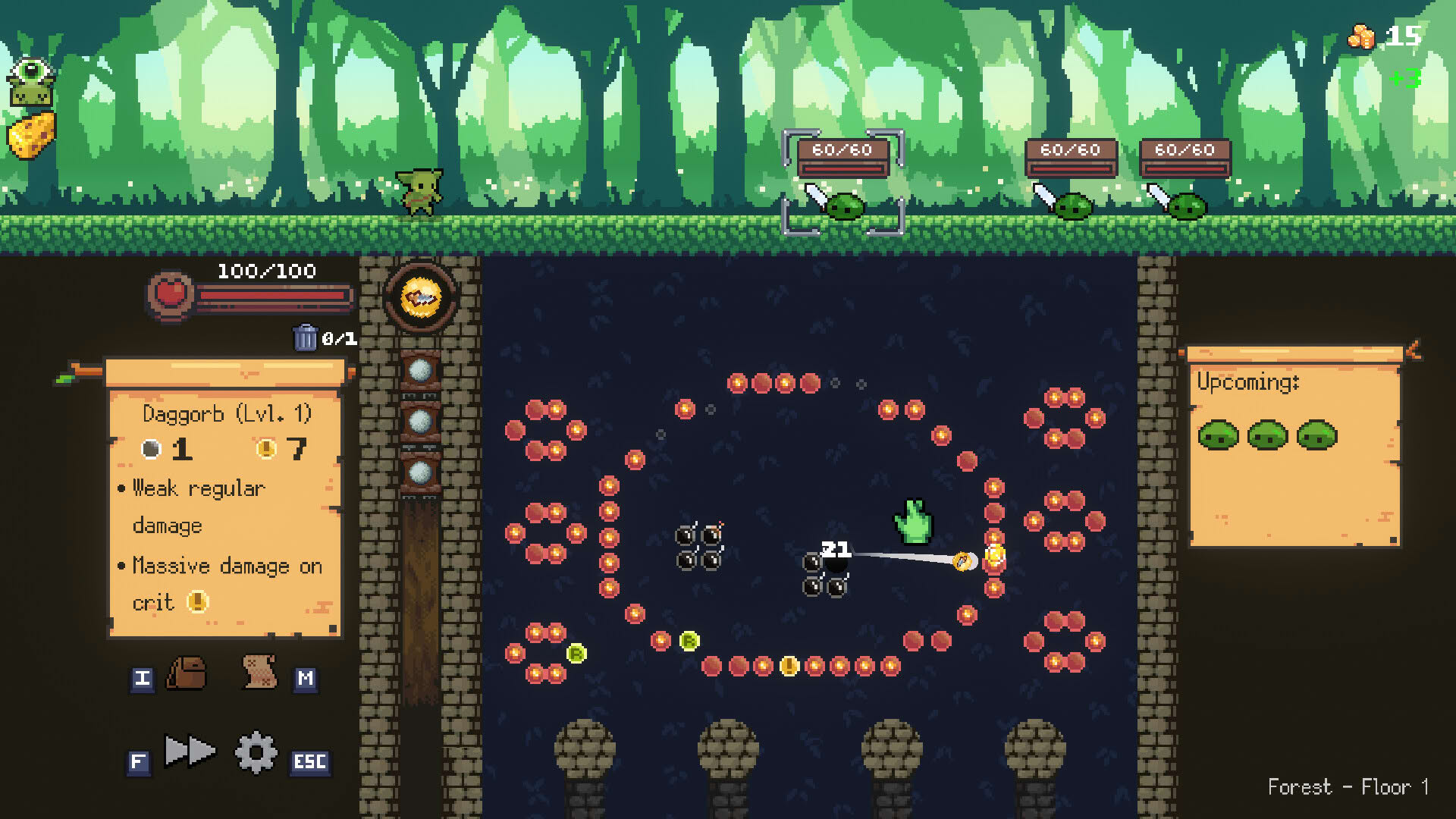 Screenshot for Peglin