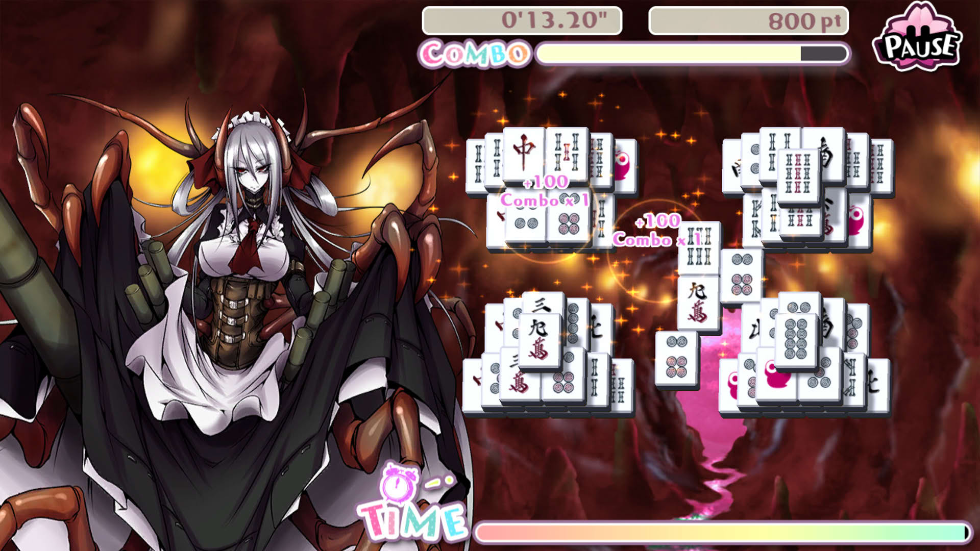 Screenshot for Bishoujo Battle Mahjong Solitaire