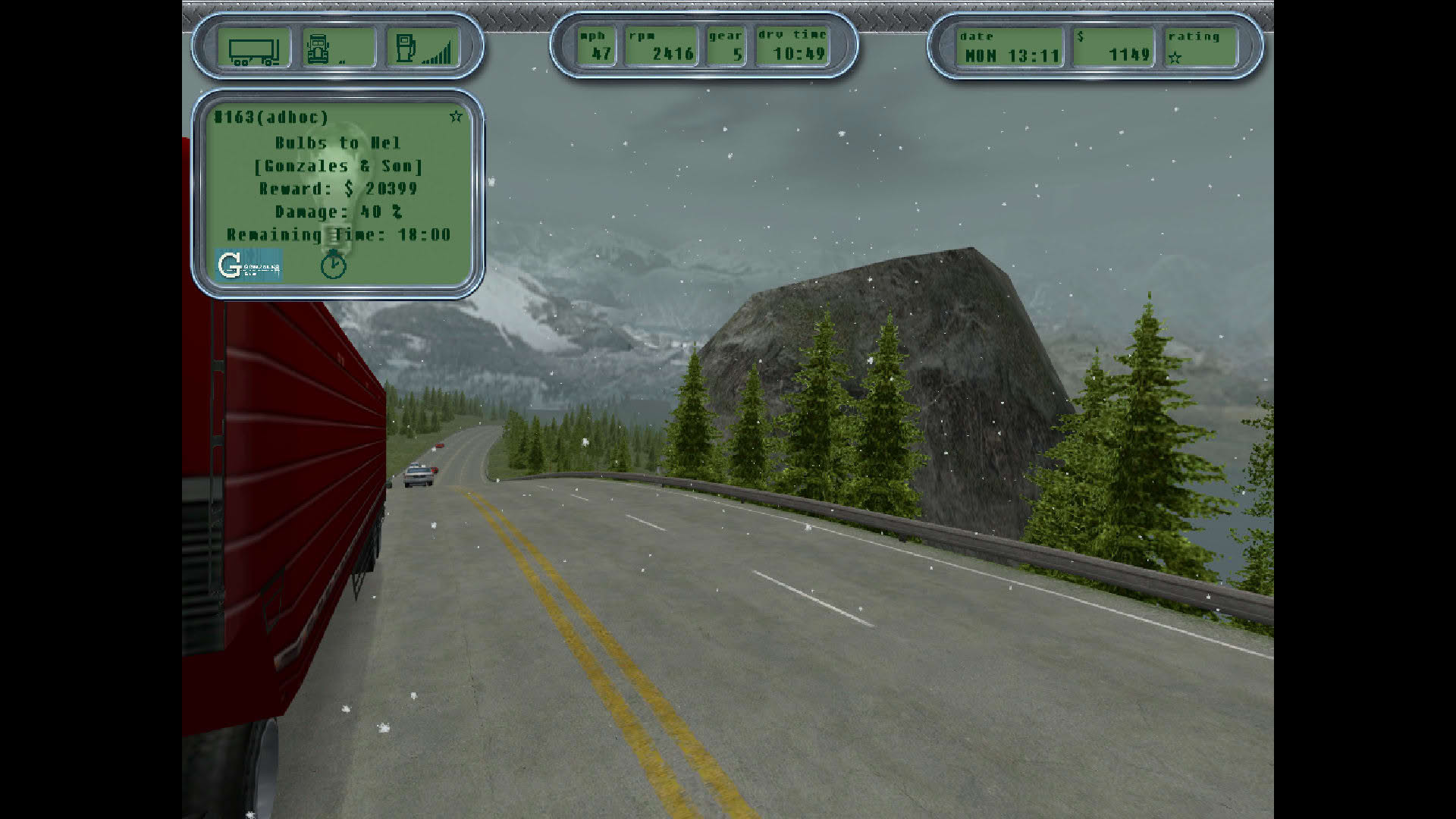 Screenshot for Hard Truck: 18 Wheels of Steel