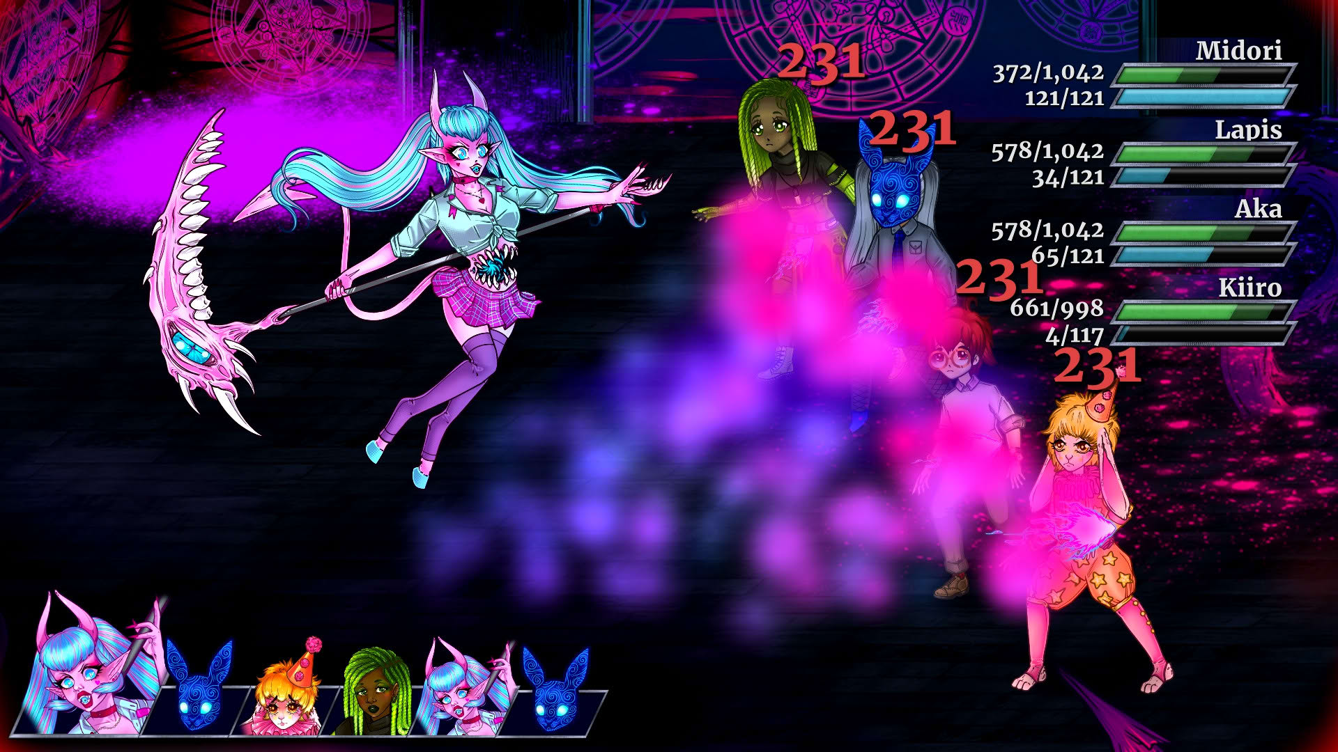 Screenshot for Pinku Kult: Hex Mortis