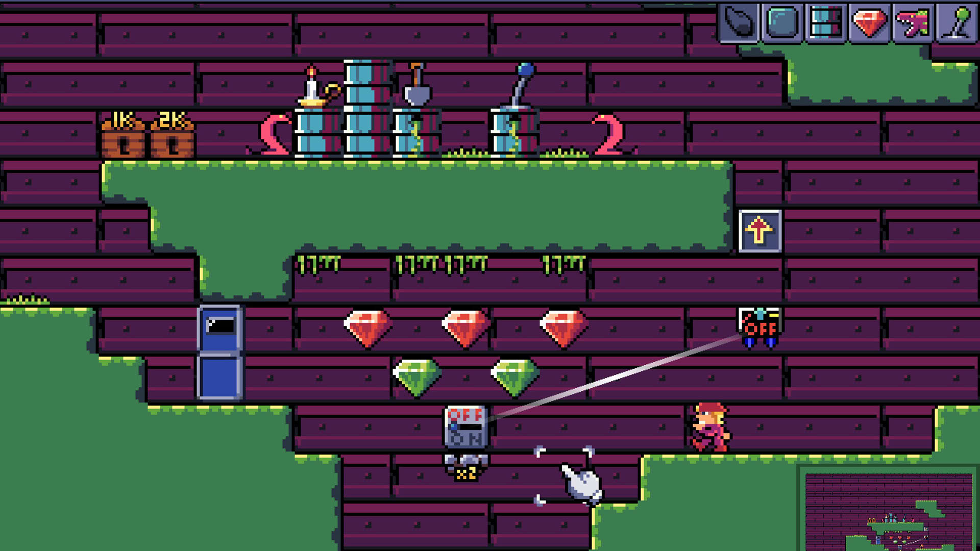Screenshot for Crystal Caves HD