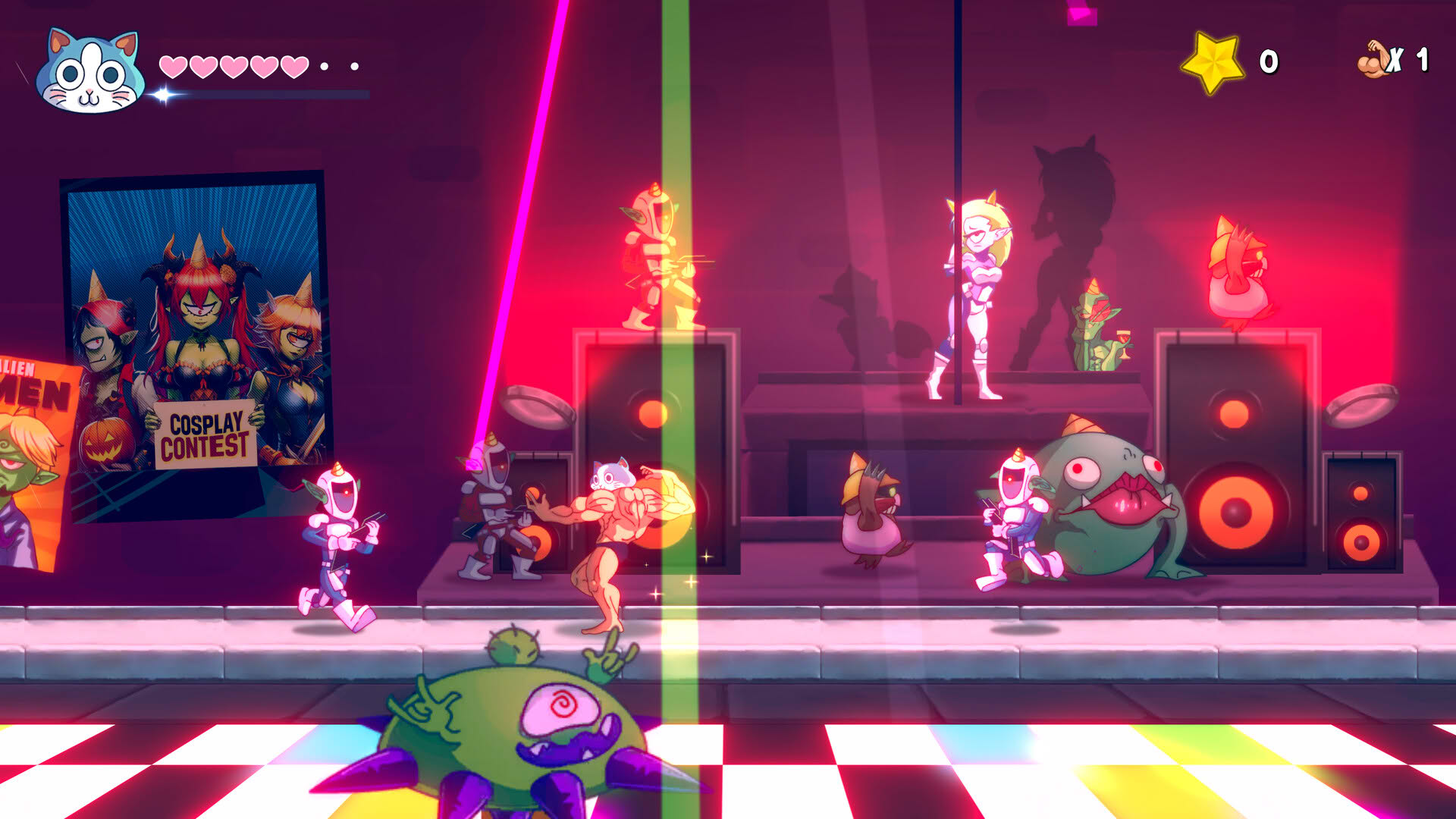 Screenshot for KinnikuNeko: Super Muscle Cat