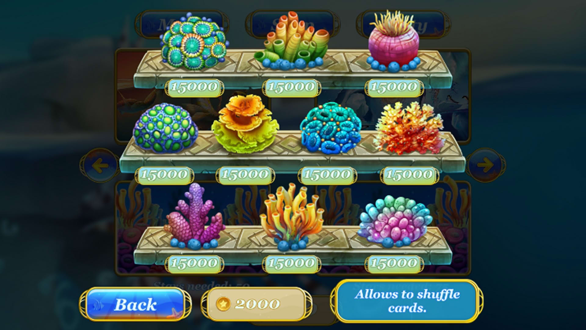 Screenshot for Maidens of the Ocean Solitaire