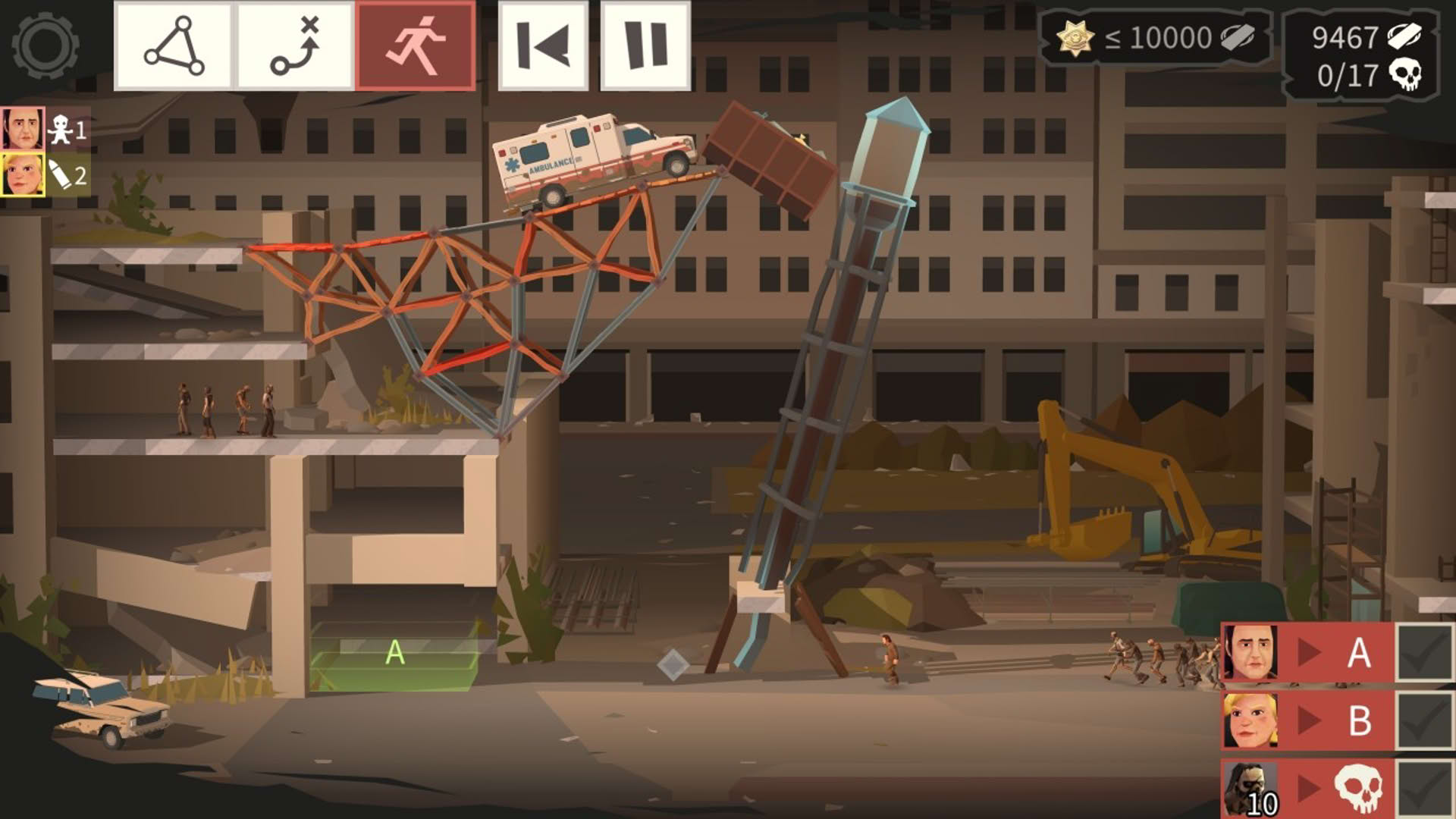 Screenshot for Bridge Constructor: The Walking Dead