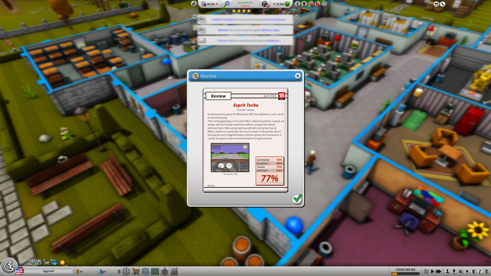Screenshot for Mad Games Tycoon 2