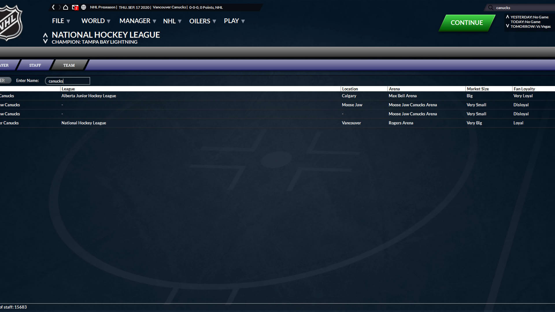 Screenshot for Franchise Hockey Manager 7