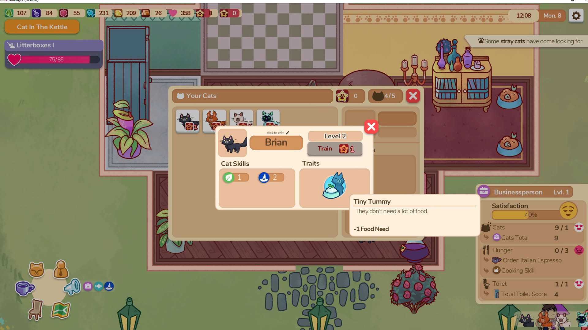 Screenshot for Cat Cafe Manager